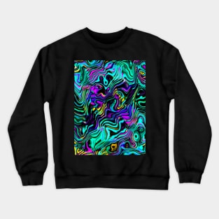 Neon Ripples Crewneck Sweatshirt